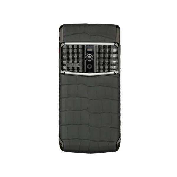 Signature Touch Alligator Skin Phone Black