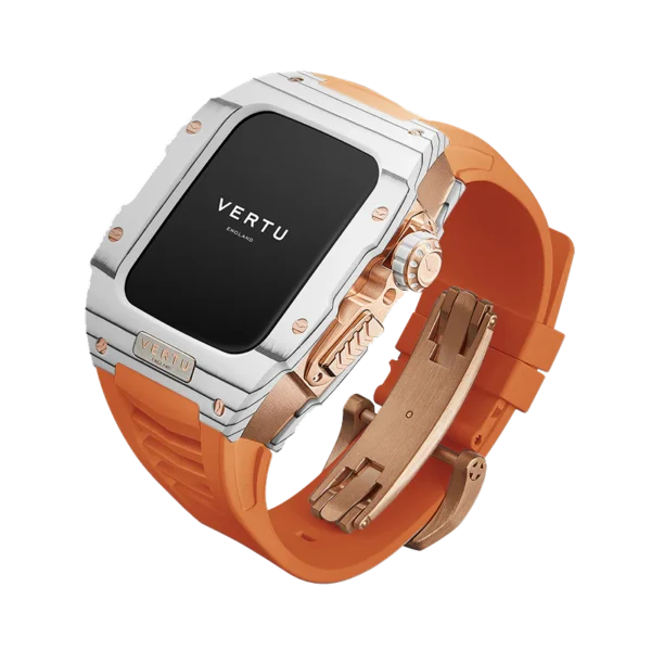 METAWATCH SMARTWATCH WHITE GOLD  ORANGE WATCH STRAP