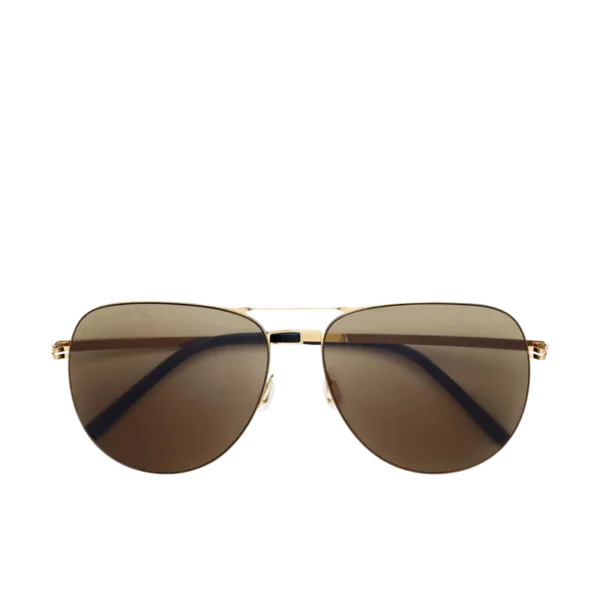 POLARIZED AVIATOR SUNGLASSES C BROWN & BLUE - Image 2