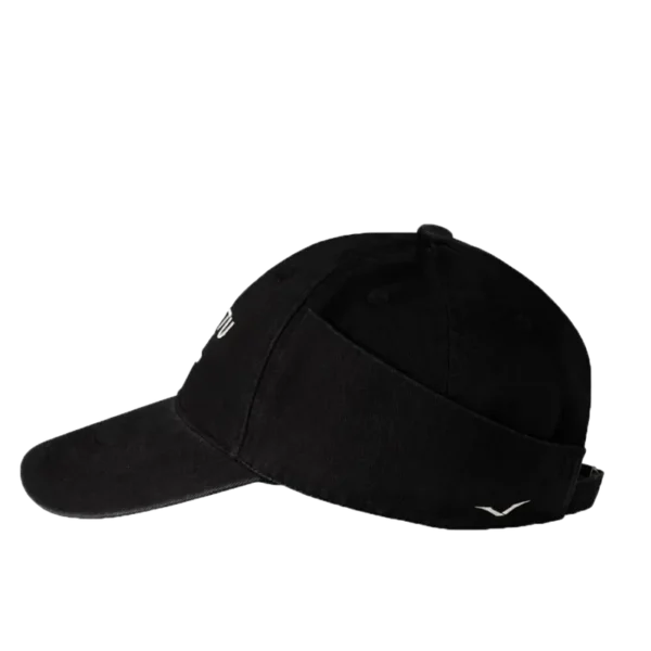 FOLDED-LINKED V ADJUSTABLE COTTON CLASSIC BASEBALL CAP C BLACK - Image 3