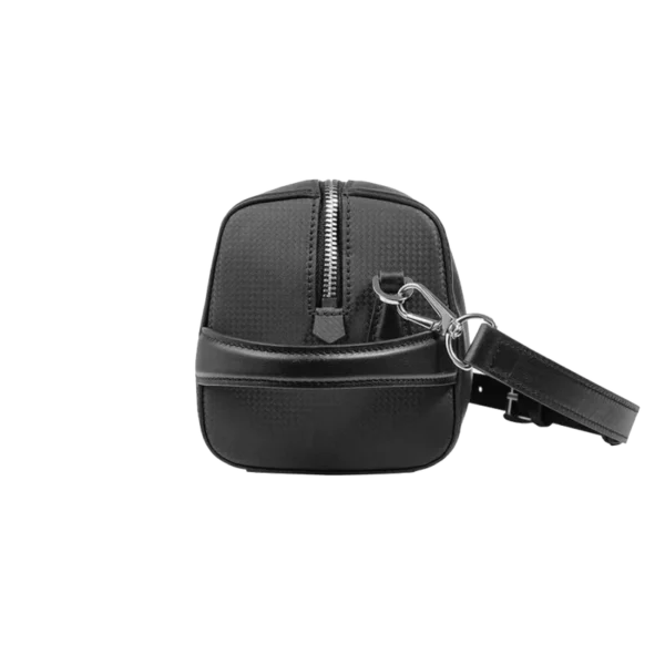 BLACK CROSSBODY LEATHER BAG MEN WOMEN - Image 5