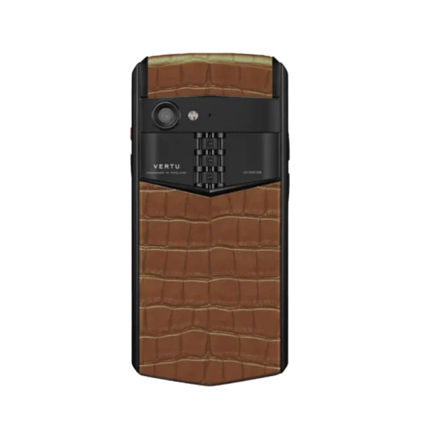 ASTER P GOTHIC ALLIGATOR SKIN PHONE C CINNAMON BROWN