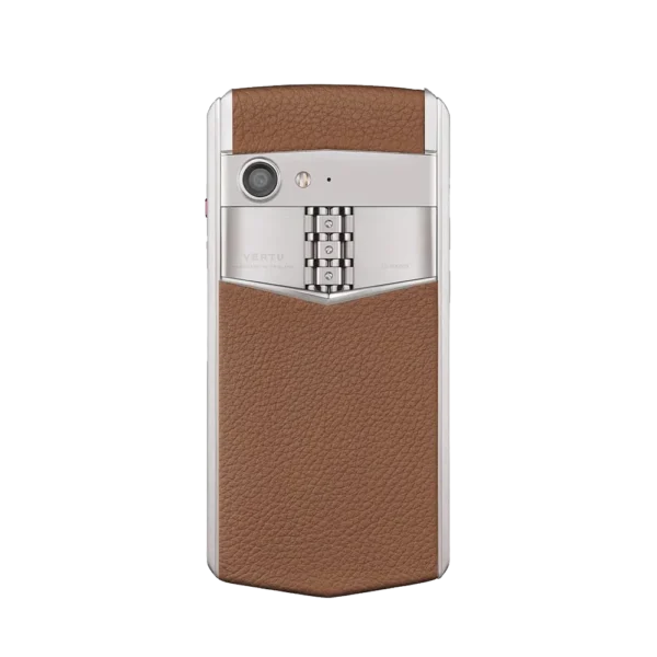 ASTER P BAROQUE CALFSKIN PHONE C CARAMEL BROWN