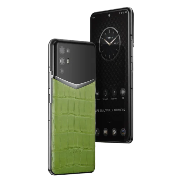 IVERTU ALLIGATOR SKIN 5G PHONE BAMBOO GREEN - Image 2