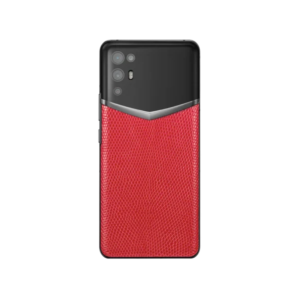 IVERTU LIZARD SKIN 5G PHONE CHINESE RED