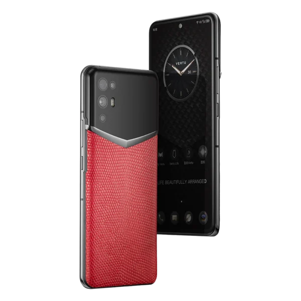 IVERTU LIZARD SKIN 5G PHONE CHINESE RED - Image 2