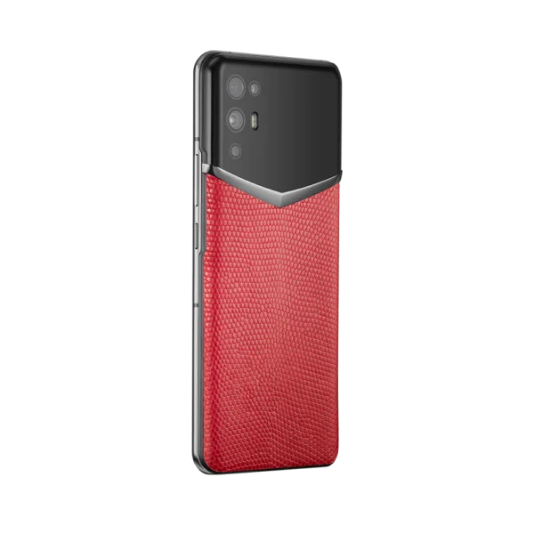 IVERTU LIZARD SKIN 5G PHONE CHINESE RED - Image 3