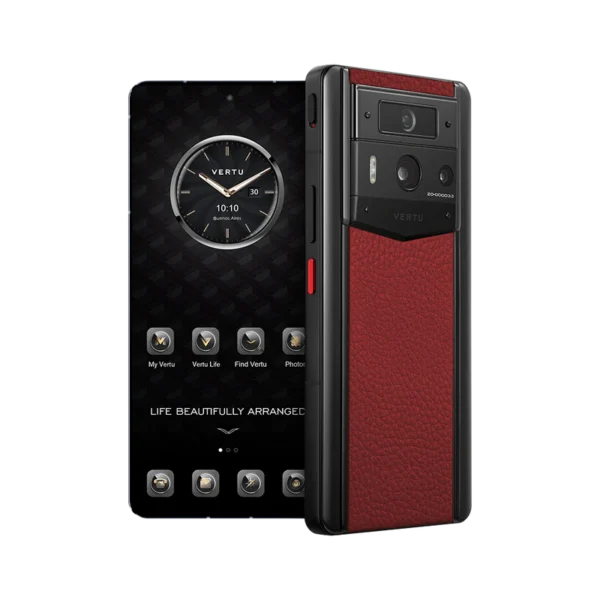 METAVERTU 2 CALFSKIN WEB3 AI PHONE C RASPBERRY RED