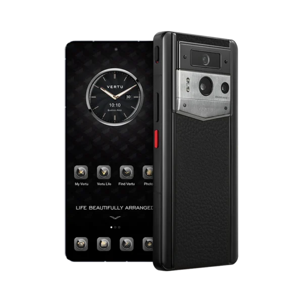 METAVERTU 2 CALFSKIN WEB3 AI PHONE C JADE BLACK(SILVER CASE)