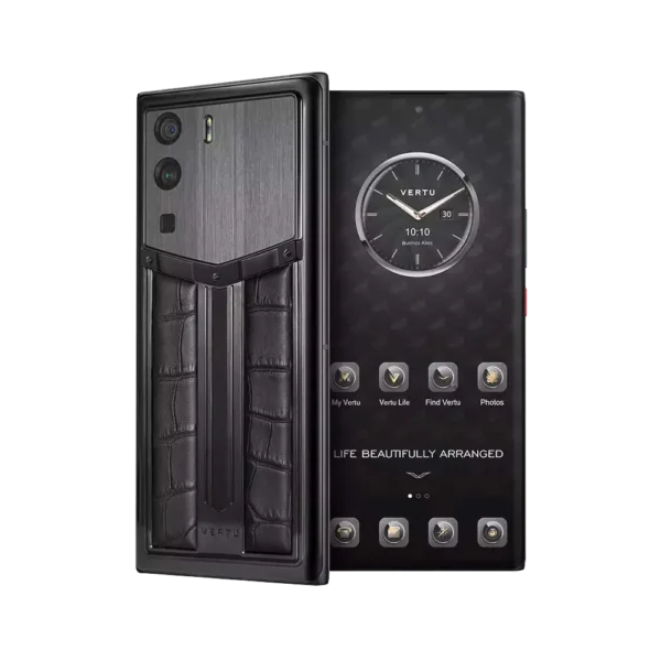 METAVERTU RACE TRACK DESIGN ALLIGATOR SKIN 5G WEB3 PHONE C BLACK