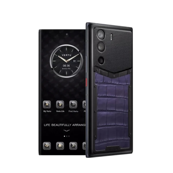 METAVERTU ALLIGATOR SKIN 5G WEB3 PHONE C GRAPE PURPLE