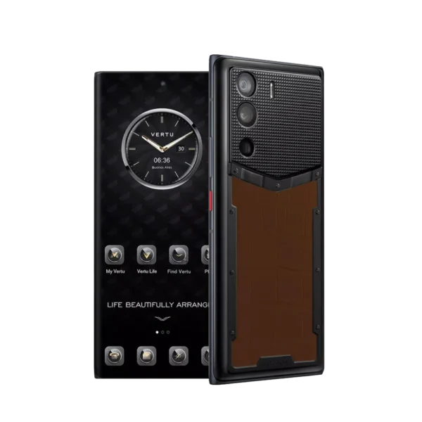 METAVERTU ALLIGATOR SKIN 5G WEB3 PHONE C BROWN