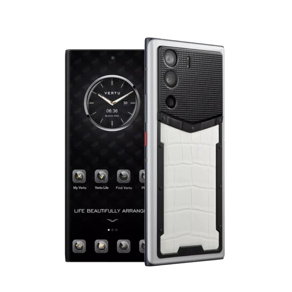 METAVERTU ALLIGATOR SKIN 5G WEB3 PHONE C CREAMY WHITE