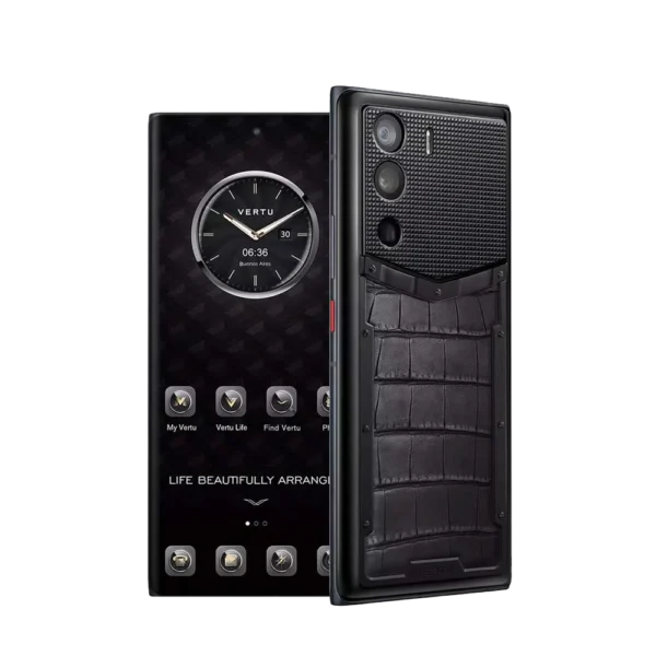 METAVERTU ALLIGATOR SKIN 5G WEB3 PHONE C BLACK