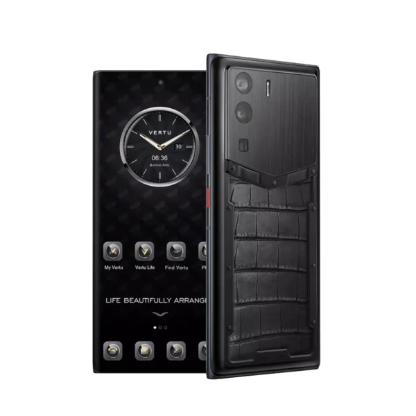 METAVERTU BASIC ALLIGATOR SKIN 5G WEB3 PHONE C BLACK