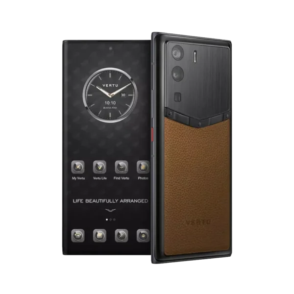 METAVERTU FRAMELESS CALFSKIN 5G WEB3 PHONE C BROWN