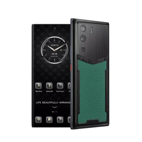 METAVERTU CALFSKIN 5G WEB3 PHONE C VIENNA GREEN