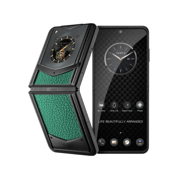 VERTU IRONFLIP CALFSKIN SERIES-VERONA GREEN