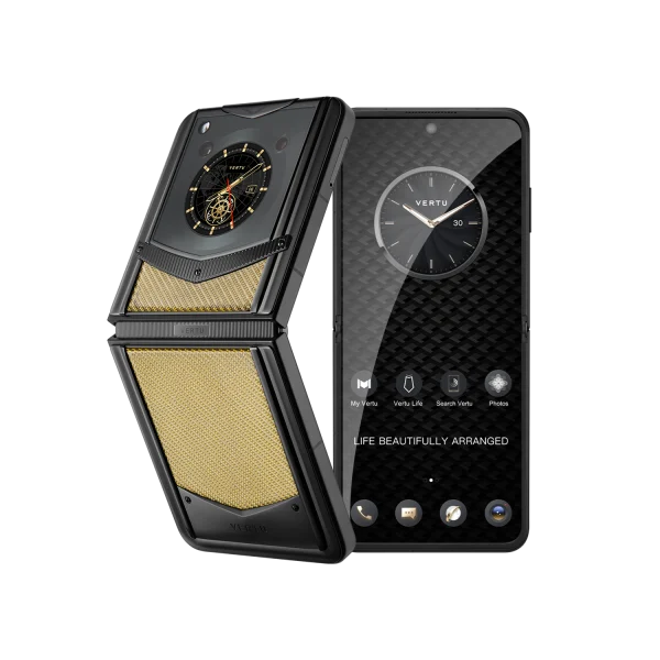 VERTU IRONFLIP Carbon Texture SERIES - Yellow