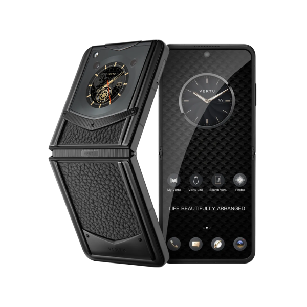 VERTU IRONFLIP CALFSKIN SERIES-JADE BLACK