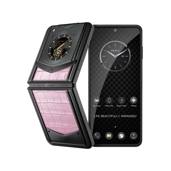 VERTU IRONFLIP ALLIGATOR SKIN SERIES -SAKURA PINK