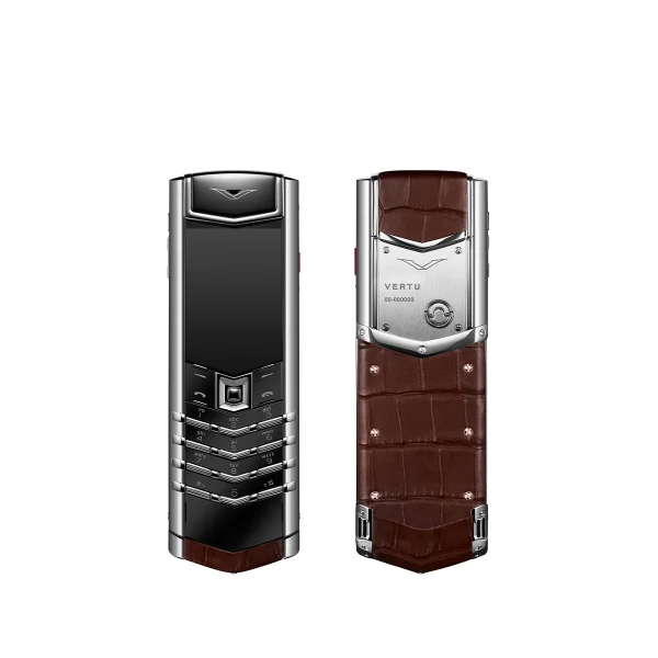 Signature S+ White Steel Alligator Skin - Amber Brown - Image 2