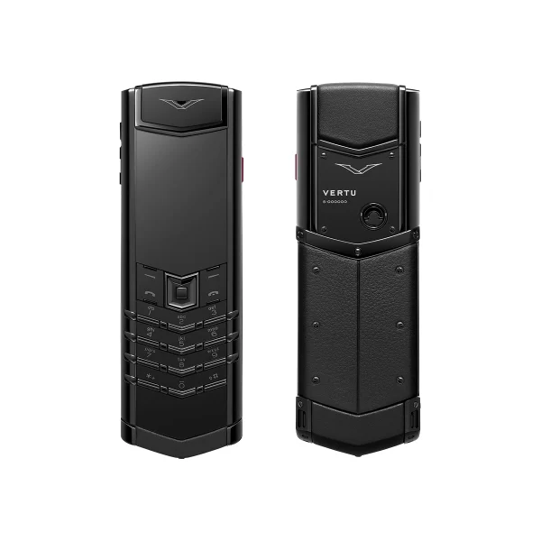 Vertu Signature S+ Black Steel Calfskin - Jade Black - Image 2