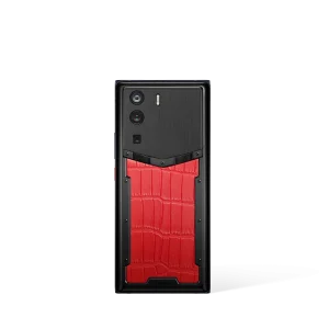 Metavertu 1 Curve Screen Alligator Skin 5G Web3 Phone Flame Red