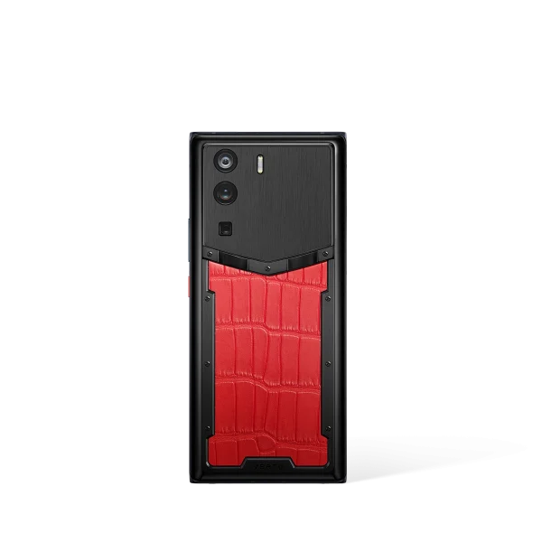 Metavertu 1 Curve Screen Alligator Skin 5G Web3 Phone Flame Red