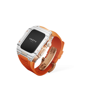 Metawatch Smartwatch White Gold Orange Watch Strap