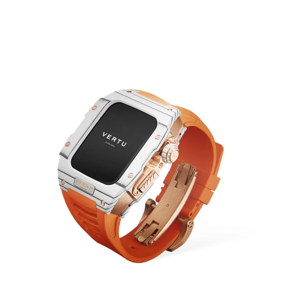 Metawatch Smartwatch White Gold Orange Watch Strap