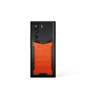 Metavertu 1 Curve Screen Alligator Skin 5G Web3 Phone Orange