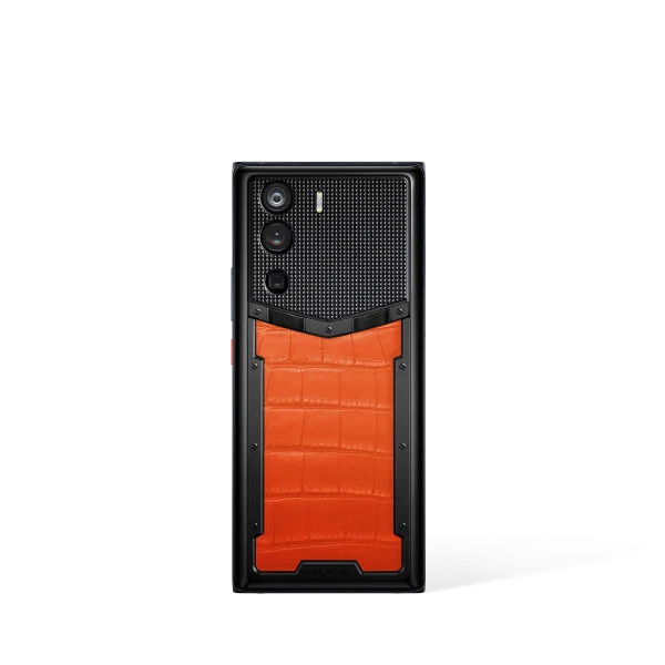 Metavertu 1 Curve Screen Alligator Skin 5G Web3 Phone Orange