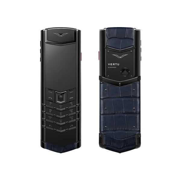 Signature S+ White Steel Alligator Skin - Navy Blue - Image 2
