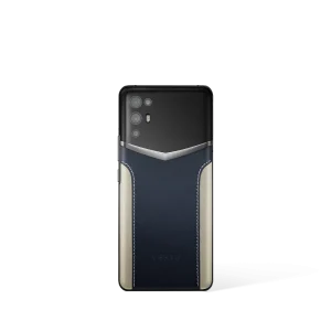 Ivertu Calfskin Stitching Phone Blue & Brown