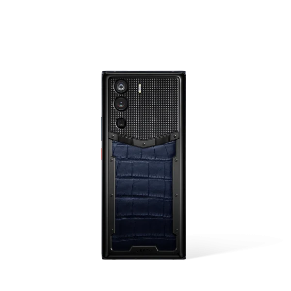 Metavertu 1 Curve Screen Alligator Skin 5G Web3 Phone Navy Blue