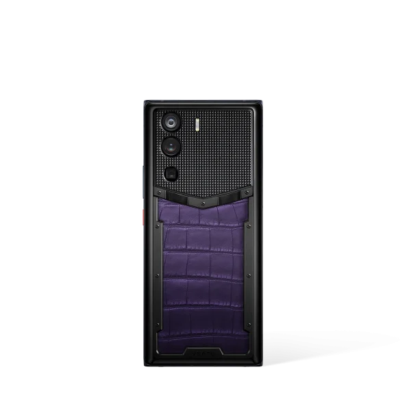Metavertu 1 Curve Screen Alligator Skin 5G Web3 Phone Grape Purple