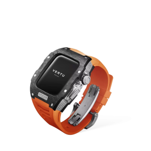 Metawatch Black Diamond Smartwatch Orange Strap