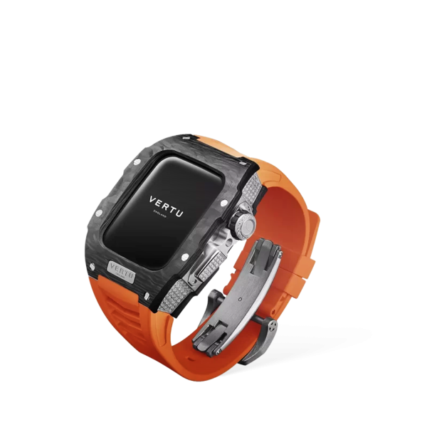 Metawatch Black Diamond Smartwatch Orange Strap