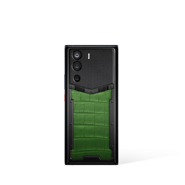 Metavertu 1 Curve Screen Alligator Skin 5G Web3 Phone Dark Green