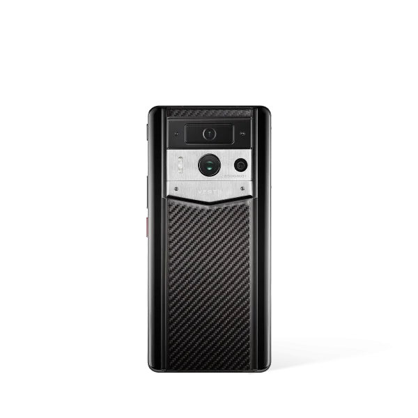 Metavertu 2 Max Screen Carbon Fiber Web3 AI Phone - Black (Silver Case)
