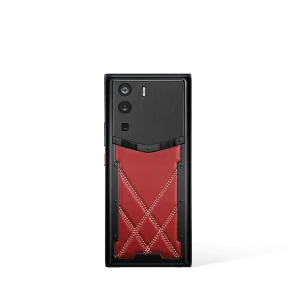 Metavertu 1 Curve Screen Stitching Calfskin 5G Web3 Phone Retro Red