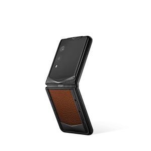 Quantum Flip Calfskin Series Caramel Brown
