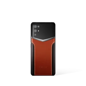 Ivertu Calfskin Stitching Phone Brown & Black