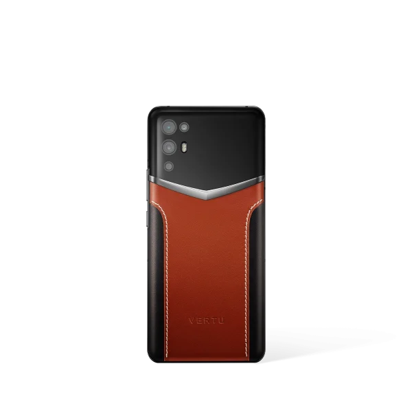 Ivertu Calfskin Stitching Phone Brown & Black