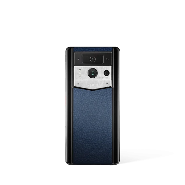 Metavertu 2 Max Screen Calfskin Web3 AI Phone Blue (Silver Case)