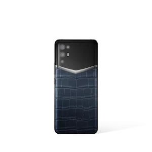 Ivertu Alligator Skin 5G Phone Navy Blue
