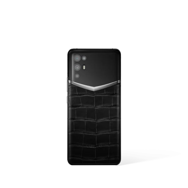 Ivertu Alligator Skin 5G Phone Iron Black