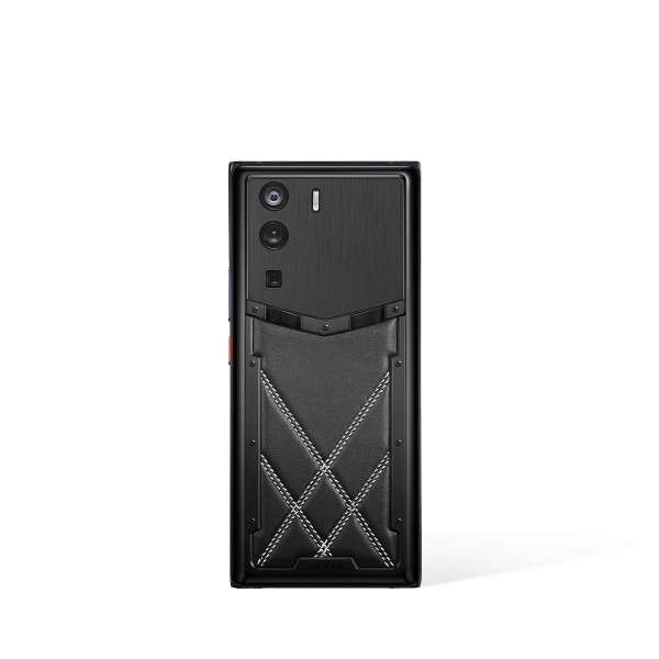 Metavertu 1 Curve Screen Stitching Calfskin 5G Web3 Phone Set Black