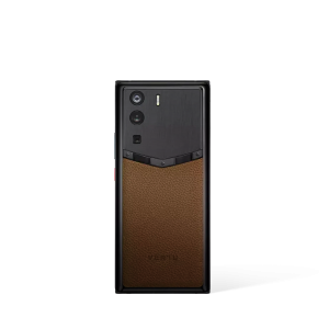 Metavertu 1 Curve Screen Frameless Calfskin 5G Web3 Phone Brown